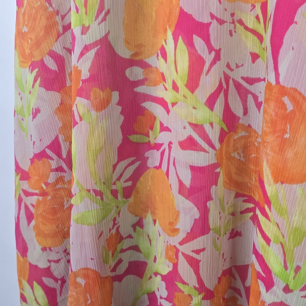 Calvin Klein Multicolor Floral Midi Dress - Picture 3 of 8